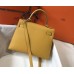 Hermes Kelly 28cm Bag In Yellow Epsom Leather GHW Hermes Kelly 28cm Bag In Yellow Epsom Leather GHW
