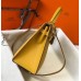 Hermes Kelly 28cm Bag In Yellow Epsom Leather GHW Hermes Kelly 28cm Bag In Yellow Epsom Leather GHW