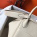 Hermes Lindy 30cm Bag In Beton Clemence Leather GHW Hermes Lindy 30cm Bag In Beton Clemence Leather GHW