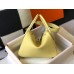 Hermes Lindy 30cm Bag In Jaune Poussin Clemence Leather GHW Hermes Lindy 30cm Bag In Jaune Poussin Clemence Leather GHW