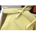 Hermes Lindy 30cm Bag In Jaune Poussin Clemence Leather GHW Hermes Lindy 30cm Bag In Jaune Poussin Clemence Leather GHW