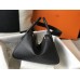 Hermes Lindy 30cm Bag In Black Clemence Leather GHW Hermes Lindy 30cm Bag In Black Clemence Leather GHW