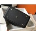 Hermes Lindy 30cm Bag In Black Clemence Leather GHW Hermes Lindy 30cm Bag In Black Clemence Leather GHW