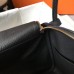 Hermes Lindy 30cm Bag In Black Clemence Leather GHW Hermes Lindy 30cm Bag In Black Clemence Leather GHW