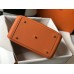 Hermes Lindy 30cm Bag In Orange Clemence Leather GHW Hermes Lindy 30cm Bag In Orange Clemence Leather GHW