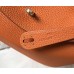 Hermes Lindy 30cm Bag In Orange Clemence Leather GHW Hermes Lindy 30cm Bag In Orange Clemence Leather GHW