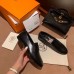 Hermes Ancora Loafers In Black Goatskin Hermes Ancora Loafers In Black Goatskin