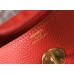 Hermes Lindy 30cm Bag In Red Clemence Leather GHW Hermes Lindy 30cm Bag In Red Clemence Leather GHW