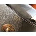 Hermes Lindy 30cm Bag In Taupe Clemence Leather GHW Hermes Lindy 30cm Bag In Taupe Clemence Leather GHW