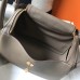 Hermes Lindy 30cm Bag In Taupe Clemence Leather GHW Hermes Lindy 30cm Bag In Taupe Clemence Leather GHW