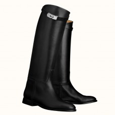Hermes Jumping Boots In Black Calfskin Hermes Jumping Boots In Black Calfskin