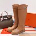 Hermes Variation Boots In Brown Calfskin Hermes Variation Boots In Brown Calfskin