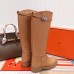 Hermes Variation Boots In Brown Calfskin Hermes Variation Boots In Brown Calfskin