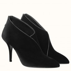 Hermes Virginia Ankle Boots In Black Velvet Hermes Virginia Ankle Boots In Black Velvet