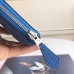 Hermes Blue Clemence Azap Zipped Wallet Hermes Blue Clemence Azap Zipped Wallet