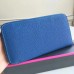 Hermes Blue Clemence Azap Zipped Wallet Hermes Blue Clemence Azap Zipped Wallet