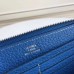 Hermes Blue Clemence Azap Zipped Wallet Hermes Blue Clemence Azap Zipped Wallet