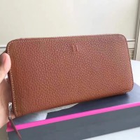 Hermes Brown Clemence Azap Zipped Wallet Hermes Brown Clemence Azap Zipped Wallet