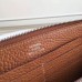 Hermes Brown Clemence Azap Zipped Wallet Hermes Brown Clemence Azap Zipped Wallet