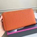 Hermes Orange Clemence Azap Zipped Wallet Hermes Orange Clemence Azap Zipped Wallet