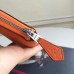 Hermes Orange Clemence Azap Zipped Wallet Hermes Orange Clemence Azap Zipped Wallet