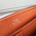 Hermes Orange Clemence Azap Zipped Wallet Hermes Orange Clemence Azap Zipped Wallet
