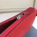 Hermes Red Clemence Azap Zipped Wallet Hermes Red Clemence Azap Zipped Wallet