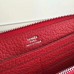 Hermes Red Clemence Azap Zipped Wallet Hermes Red Clemence Azap Zipped Wallet
