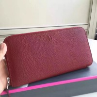 Hermes Ruby Clemence Azap Zipped Wallet Hermes Ruby Clemence Azap Zipped Wallet