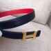 Hermes Mini Constance 24mm Reversible Belt Black/Red Hermes Mini Constance 24mm Reversible Belt Black/Red