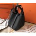 Hermes Picotin Lock 18 Bag In Black Clemence Leather Hermes Picotin Lock 18 Bag In Black Clemence Leather