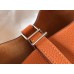 Hermes Picotin Lock 18 Bag In Orange Clemence Leather Hermes Picotin Lock 18 Bag In Orange Clemence Leather