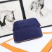 Hermes Medium Bolide Travel Case In Blue Electric Cotton Hermes Medium Bolide Travel Case In Blue Electric Cotton