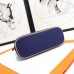 Hermes Medium Bolide Travel Case In Blue Electric Cotton Hermes Medium Bolide Travel Case In Blue Electric Cotton