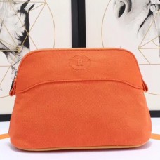 Hermes Medium Bolide Travel Case In Orange Cotton Hermes Medium Bolide Travel Case In Orange Cotton