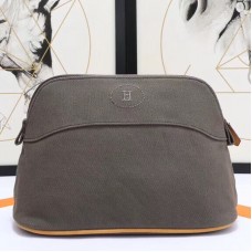 Hermes Medium Bolide Travel Case In Taupe Cotton Hermes Medium Bolide Travel Case In Taupe Cotton