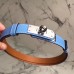 Hermes Kelly 18 Belt In Blue Epsom Leather Hermes Kelly 18 Belt In Blue Epsom Leather