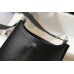 Hermes Evelyne III TPM Bag In Black Clemence Leather Hermes Evelyne III TPM Bag In Black Clemence Leather
