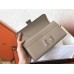 Hermes Constance Long Wallet In Grey Epsom Leather Hermes Constance Long Wallet In Grey Epsom Leather
