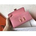 Hermes Constance Long Wallet In Pink Epsom Leather Hermes Constance Long Wallet In Pink Epsom Leather