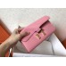 Hermes Constance Long Wallet In Pink Epsom Leather Hermes Constance Long Wallet In Pink Epsom Leather