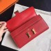 Hermes Constance Long Wallet In Red Epsom Leather Hermes Constance Long Wallet In Red Epsom Leather