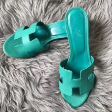 Hermes Oasis Sandals In Vert Veronese Epsom Leather Hermes Oasis Sandals In Vert Veronese Epsom Leather