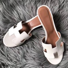 Hermes Oasis Sandals In White Epsom Leather Hermes Oasis Sandals In White Epsom Leather