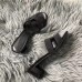 Hermes Oasis Sandals In Black Suede with Rhinestone Hermes Oasis Sandals In Black Suede with Rhinestone