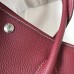 Hermes Garden Party 30 Bag In Bordeaux Taurillon Leather Hermes Garden Party 30 Bag In Bordeaux Taurillon Leather
