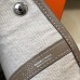 Hermes Garden Party 30 Bag In Grey Taurillon Leather Hermes Garden Party 30 Bag In Grey Taurillon Leather