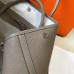 Hermes Garden Party 30 Bag In Grey Taurillon Leather Hermes Garden Party 30 Bag In Grey Taurillon Leather