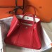 Hermes Garden Party 30 Bag In Red Taurillon Leather Hermes Garden Party 30 Bag In Red Taurillon Leather
