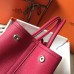 Hermes Garden Party 30 Bag In Rose Red Taurillon Leather Hermes Garden Party 30 Bag In Rose Red Taurillon Leather